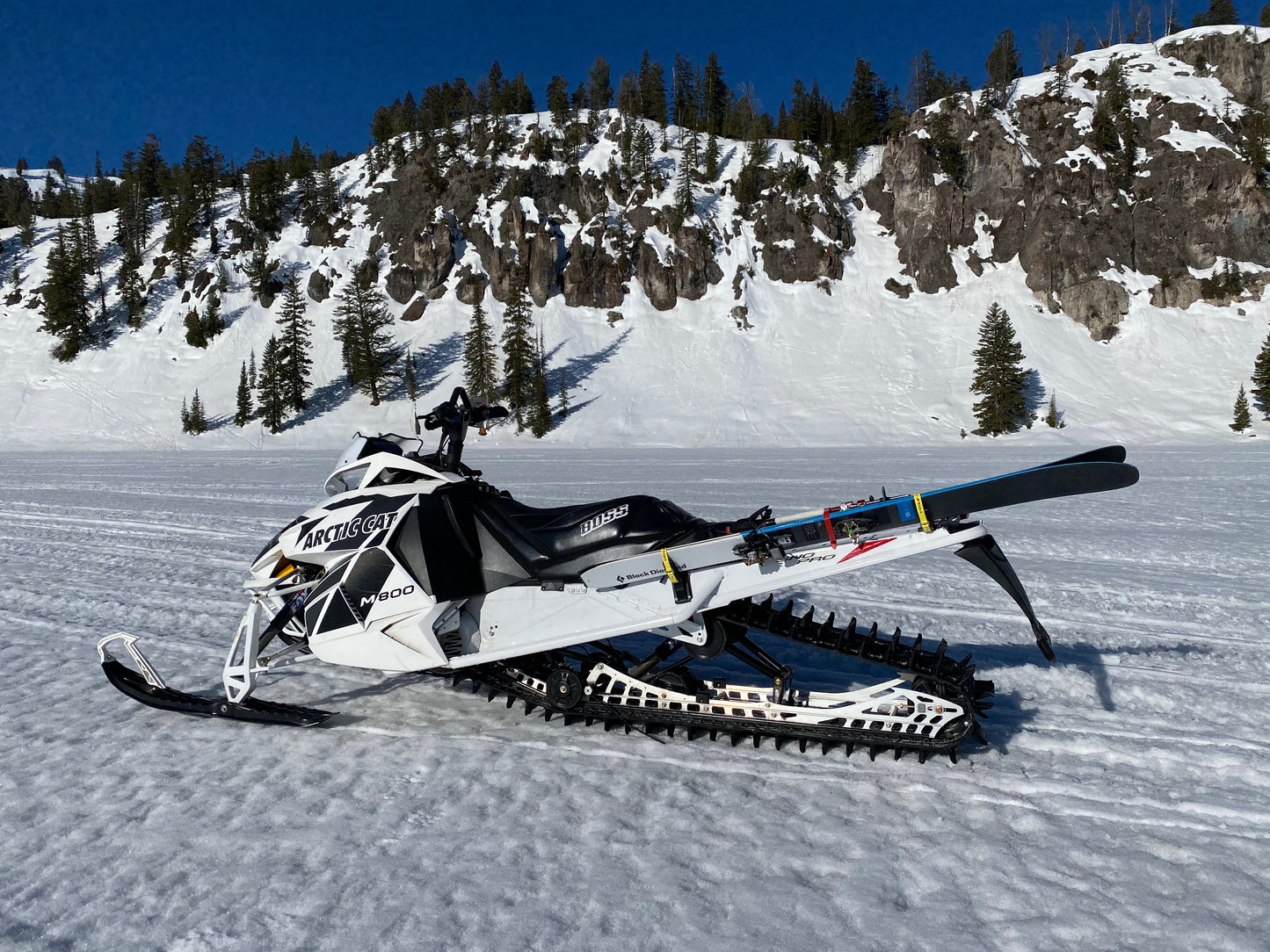 Universal Snowmobile Ski Rack System