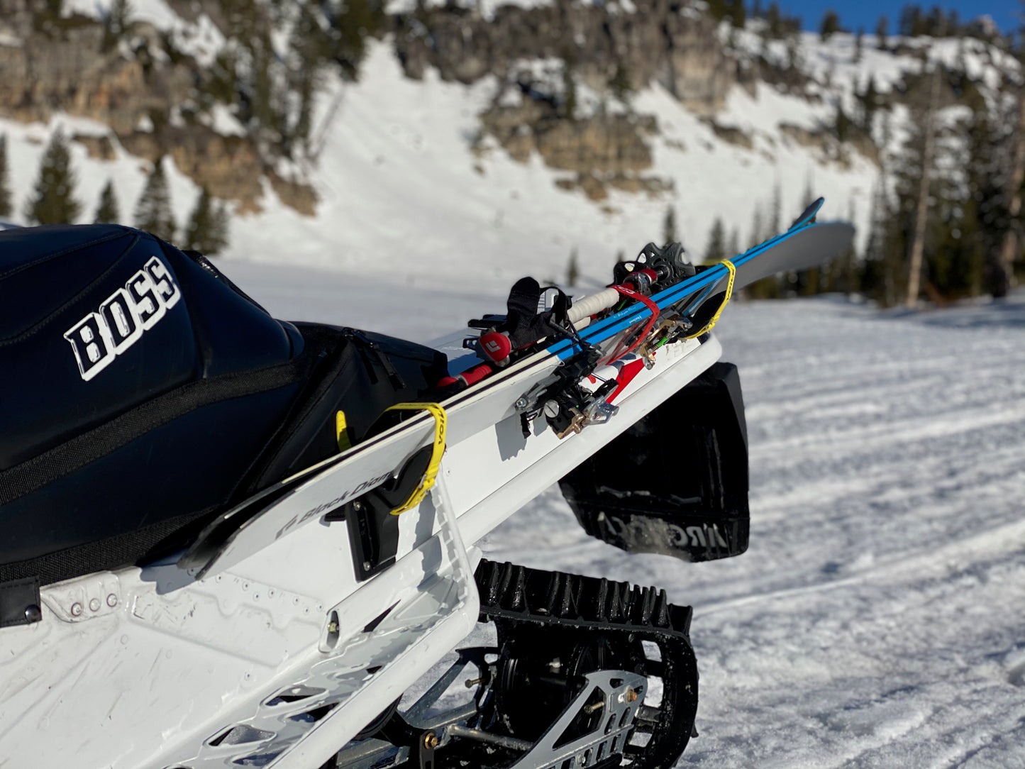 Universal Snowmobile Ski Rack System