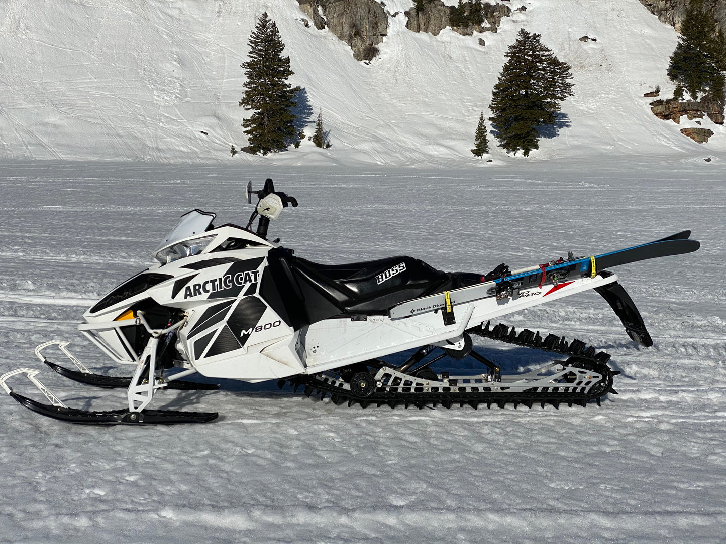Universal Snowmobile Ski Rack System
