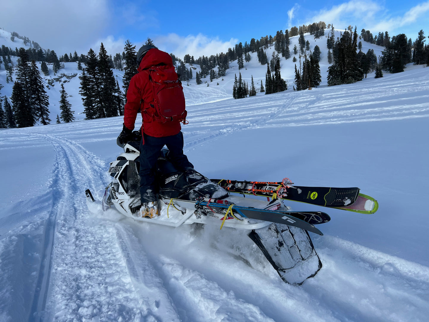 Snowmobile Ski Rack Set